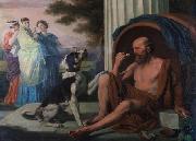 unknow artist Oil painting of Diogenes by Pugons Germany oil painting reproduction